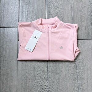 Alo Yoga Blush Pink Full Zip Athletic Jacket – Size L